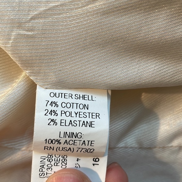 Zara white jacquard blazer size small - Picture 4 of 4